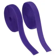Sew on Hook and Loop Tape, 3/4 Inch Nylon Fastener Strips 5 Yards (Purple)