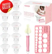 Breast Pump Flange Sizing Kit 13PCS Silicone Inserts 13to21MM Cleaning Brush Car