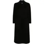 ['s Max Mara] 's Max Mara Belted Wool Coat 40 IT BLACK