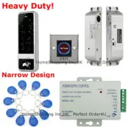 Waterproof RFID Card+ Password Door Access Control+Drop Bolt Lock+Touchless Exit