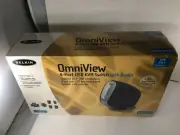Belkin OmniView 4-Port USB KVM Switch with Audio - SOHO Series - F1DS104U - NEW