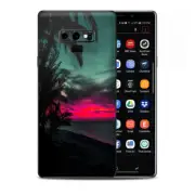 Skins Decal Wrap for Samsung Note 9 - Ocean sunset Pink sky