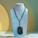 NATURAL JADEITE JADE PENDANT YU ZHUI LU JIU LONG 天然翡翠玉 翡翠吊墜