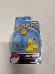 Pokemon Battle Mudkip Vs Pikachu TOMY 2016 Figures NIP