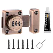 Cabinet Password Latch Combination Lock Safety Lock with Glue Red