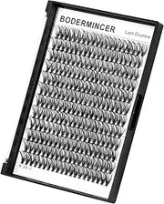 Bodermincer Lash Extension 240pcs D Curl 20D Individual Cluster Lashes (20D-D Curl-12mm)