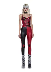 [Trickz N' Treatz] Eerie Harlequin Costume Set