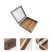 Insect Specimen Box Wooden Display Case with Lid Retro Style