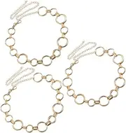 [DEARMAMY] Jewelry Adjustable Metal Waist Chain Vintage Circle Fashion Body Chain for Beach Bikini Special Occasions