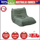 Floor Sofa Accent Chair Lazy Couch Lounge Recliner Green Polyester
