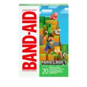 Band-Aid Minecraft Bandages 20 Assorted Sizes