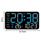 LED Digital Wall Clock For Daily Use Plastic Material AAA Battery Mode