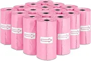 Toplive Dog Poop Bags, Strong Extra Thick Dog Poo Bags, Dog Bags for Poop, Dog Poop Bag Rolls Unscented Pet Poop Bags for Doggy (Pink)