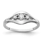 14k White Gold VS Real Diamond ring