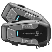 Interphone U-COM 6R Waterproof Bluetooth Universal HD Intercom Kit - Twin Pack