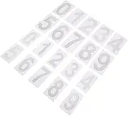 KONTONTY 2 Sets Reflective Mailbox Number Stickers Large Adhesive Numbers for Outdoor Use Visibility Night Reflection for Mailbox Bins and Address Boards