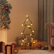 Metal Christmas Tree for Decoration Black 60 cm vidaXL