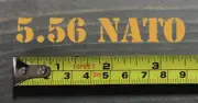 5.56 Nato Sticker Decal 3.5" Ammo Can Box Label Ammunition Yellow Case DIE CUT