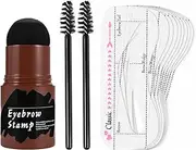 Eyebrow Stencils - Perfect Waterproof Brow Template | Easy Use Eyebrow Stencil Kit with Brow Stamp for Women and Girls, Home Makeup Tool for Everyday Use, Reusable Eyebrows Shaping Guide