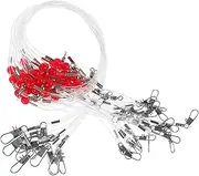 Lure Leader Fishing Twine Fishing Leaders with Swivels Fishing Tackles Fishing Gear High-Strength Fishing Wires Fish Line Fishing Accessories Nylon Wire Stainless Steel