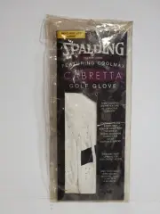 Spalding Cabretta Golf Glove Featuring Coolmax Mens reg Left large Brand New