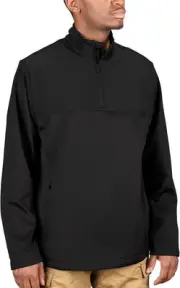 Propper Men's Kinetic Quarter Zip Midweight Fleece Sweatshirt Size S Black