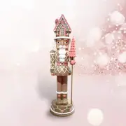 PRE-ORDER 36" Pink Gingerbread Nutcracker Christmas Decor *SHIPS 8/2025* NEW