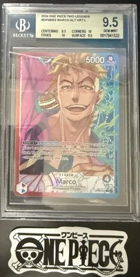 BGS 9.5 One Piece OP08-002 L* Marco Alt Art - English - Two Legends - Graded