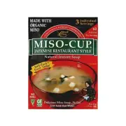 Edward & Sons Japanese Style Miso Cup Soup Mix - Vegan, Gluten Free (Pack of 3)
