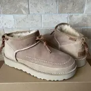 UGG REGENERATE ULTRA MINI CRAFTED ALL GENDER SAND SUEDE BOOT SIZE 12 M / W 13