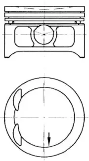 PISTON FITS: OPEL VAUXHALL FRONTERA A 2.2 I .OPEL VAUXHALL VECTRA B HATCHBACK