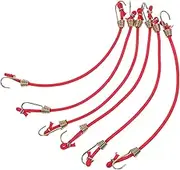 SEWOART 6pcs Mini Rubber Bungee Cords with Hooks Heavy Duty Elastic Straps for and Outdoor Use Durable Design Adjustable Wear Resistant Ties