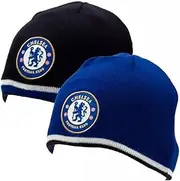 Chelsea FC Crest Knitted Reversible Beanie