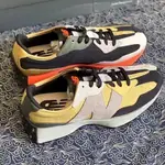 NEW BALANCE 327 NB327 復古 撞色 鴛鴦 陰陽 拼接 黃 橘 墨綠 休閒 MS327PB 慢跑鞋