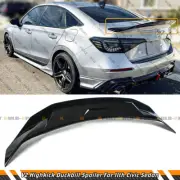 For 22-25 11th Honda Civic 4dr Sedan Gloss Black Highkick Duckbill Spoiler Wing (for: Honda)