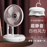 在飛比找樂天市場購物網優惠-USB充電款小風扇靜音大風力宿舍桌面臺式辦公桌露營戶外電風扇