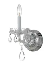 Crystorama 1-Light Traditional Crystal Sconce