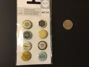 American Crafts We R Memory Keepers High Five Collection Plastic Buttons