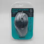 Logitech M500s Advanced Corded Mouse USB 7-Button Contoured Hyper-fast Scroll