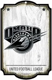 NCAA Omaha Nighthawks Sign11x17 Wood Sign, Team Colors, One Size