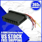 6-Gang Toggle Switch Panel Box Controller for Truck JEEP Offroad Boat RV 12V-24V