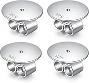 [jiamiaoi] 18K White Gold Plated Earrings Clasps for Stud Earrings Replacement Stud Clasp Silver Earring Back Stud Nickel Free Earring Lifter Gold Earring Closure Flat Earring Stud