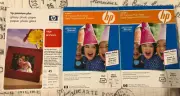 LOT of 3 New 245 Prints Genuine HP Q1990A Premium Photo Paper Glossy 4 x 6