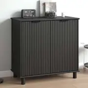 Sorrento 2 Door Sideboard Cupboard - Woodgrain Black