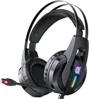 K16 Wired Headphones with Microphone Gaming Headsets Lights Noise C ling Earphones for Computer PC Gamer Multicolor326 Light