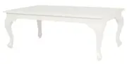 Queen Anne Coffee Table 120 x 70 cm - White