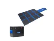 Kings 360W Folding Solar Blanket + BatBlock25 - 12V Plug and Play Battery Box