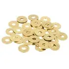 38Pcs Brass Flat Washer, M4 4 x 12 x 0.8mm Fenders Washers Assortment