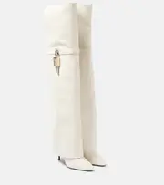 [Givenchy] Givenchy Shark Lock Stiletto over-the-knee boots AU 10 white