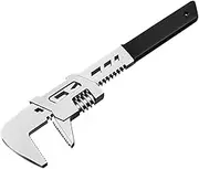 Iouyjiu Self-Adjusting Wrench, Carbon Steel Spanner Tool, Versatile Wide-Mouth Design, Sturdy Heat-Treated Steel, Non-Slip Grip Handle, High Carbon Material, 12.01 inches